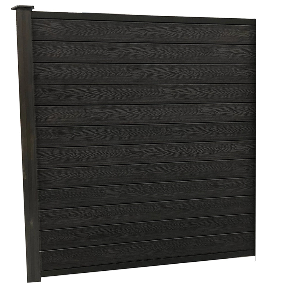 Black Woodgrain Fencing 6ft Kit - Fencing Kit image