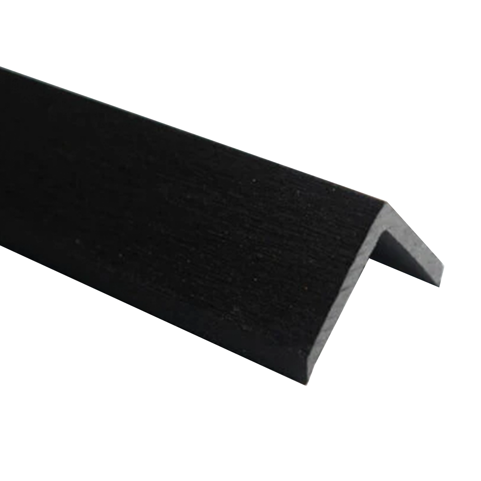 Black L-Trim profile with flat and angled edges