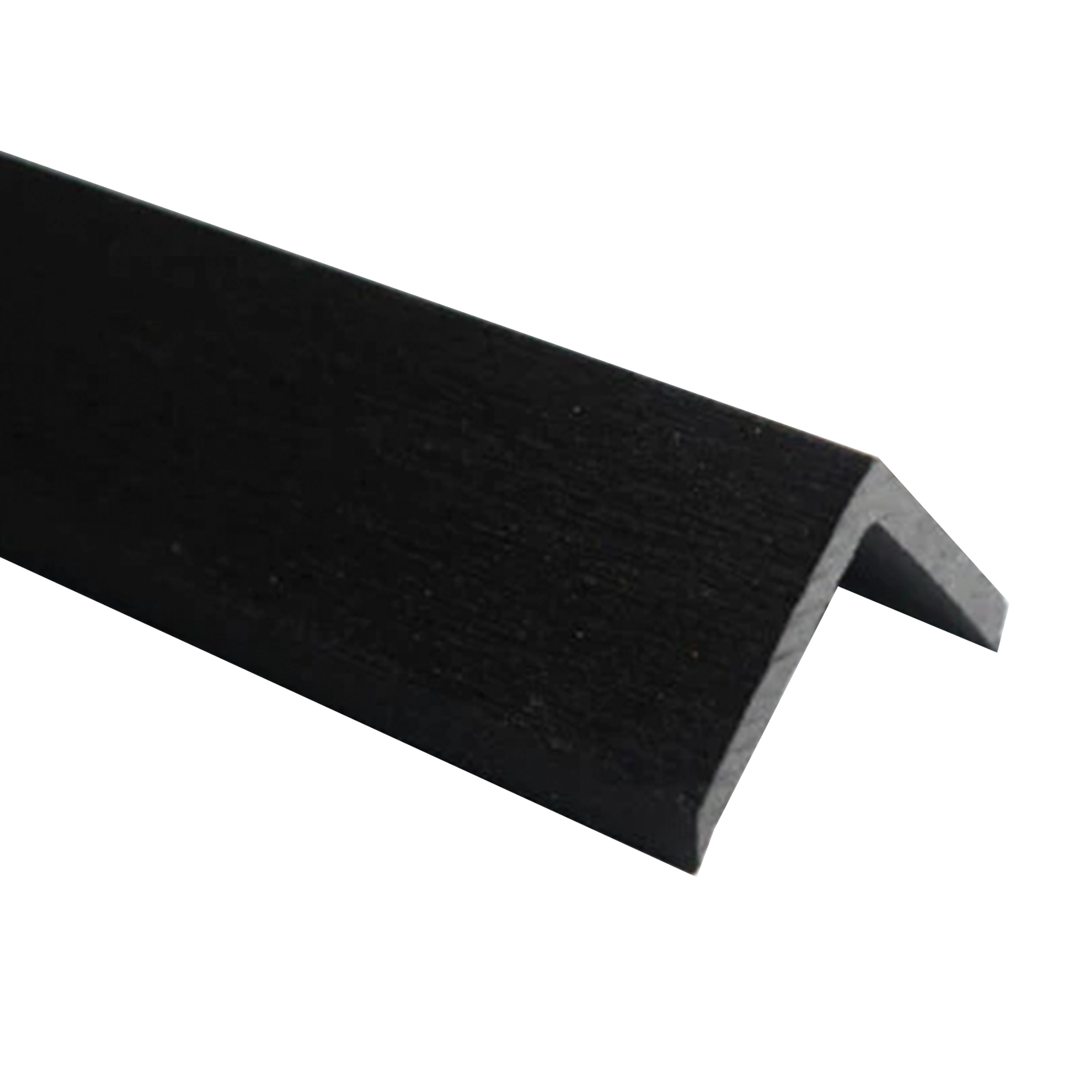 Black L-Trim profile with flat and angled edges