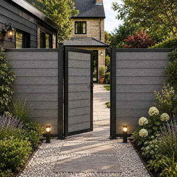 Grey Woodgrain Composite Gate