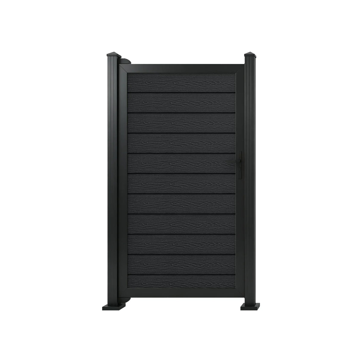 Black Woodgrain Composite Gate