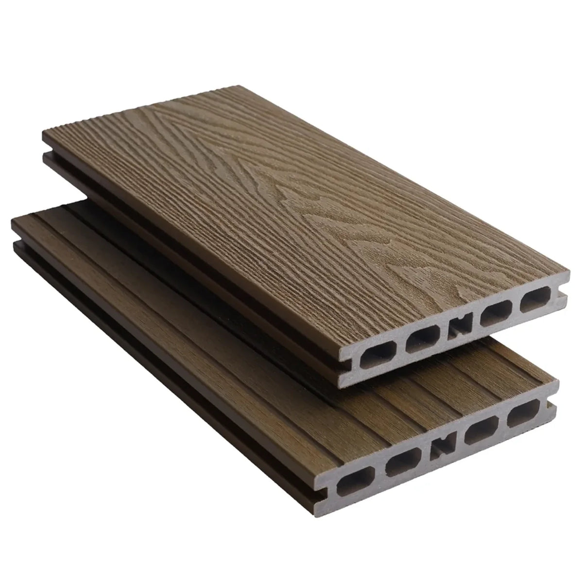 Golden Teak Majestic composite decking board, 3.6m.