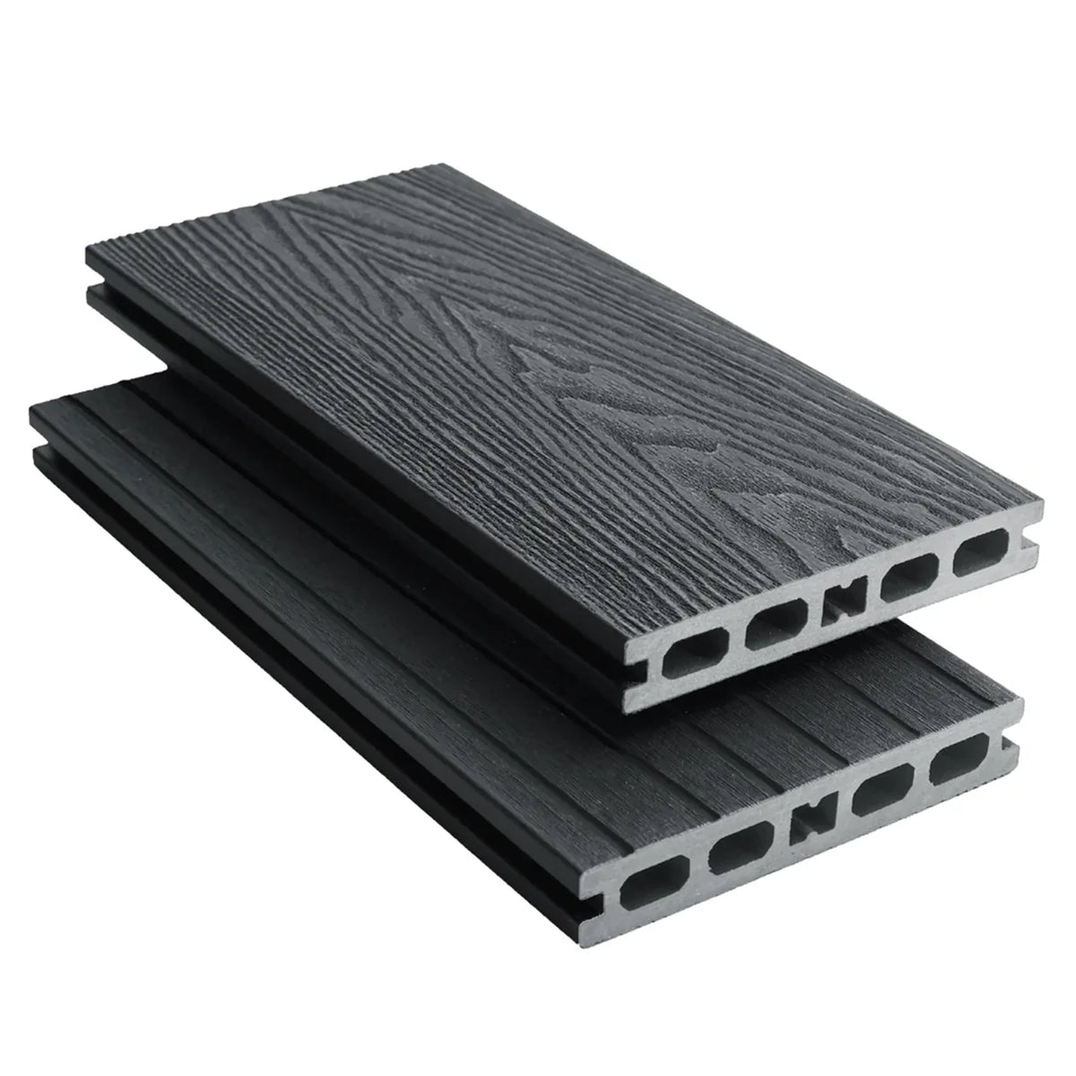Ash Grey Majestic composite decking board, 3.6m.