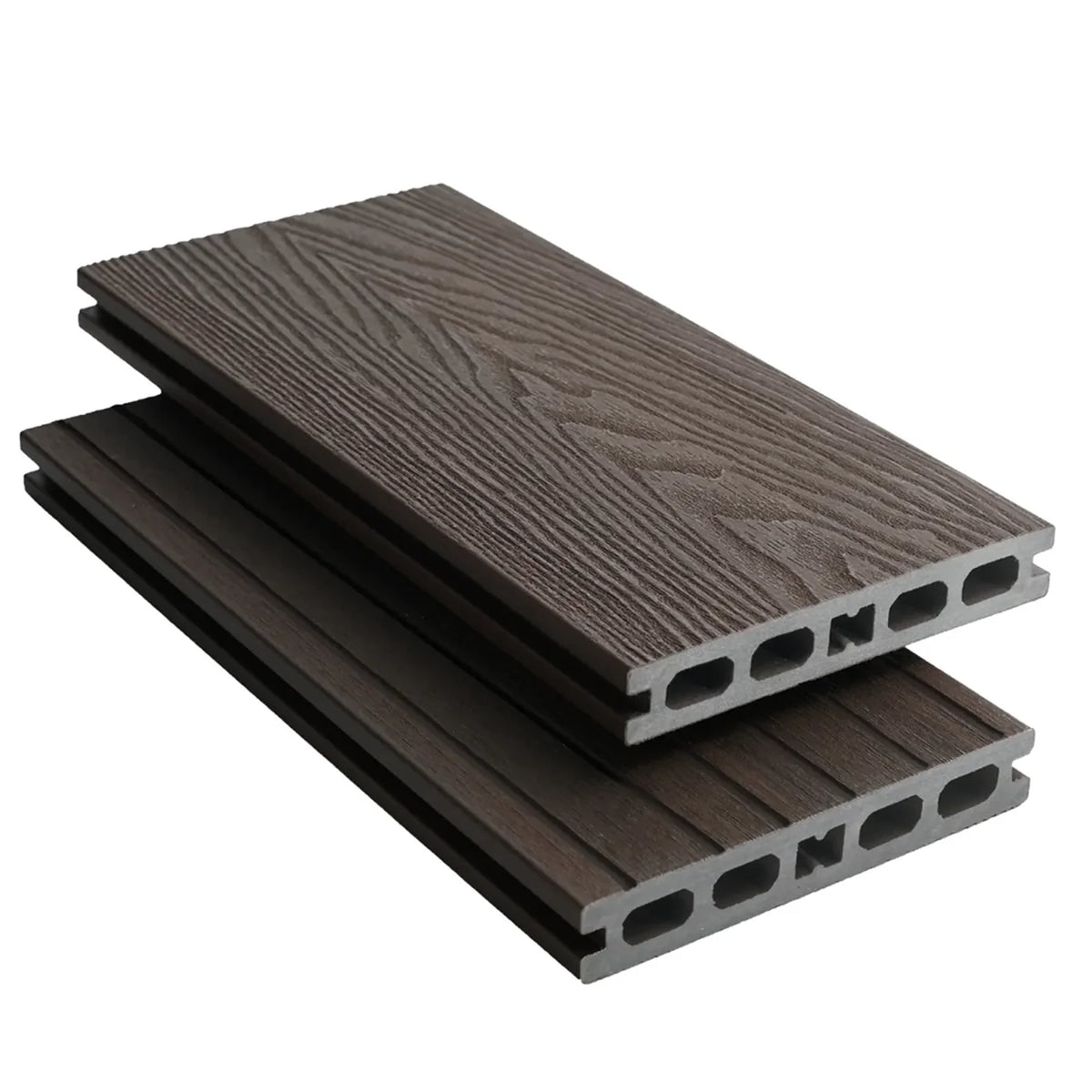 Walnut Majestic composite decking board, 3.6m.