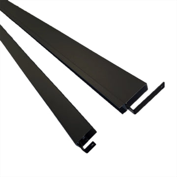 Black Aluminium Top & Bottom Rail image 0