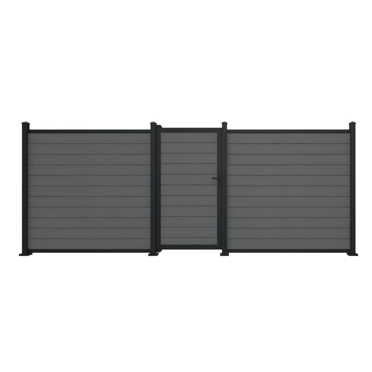 Grey Woodgrain Composite Gate