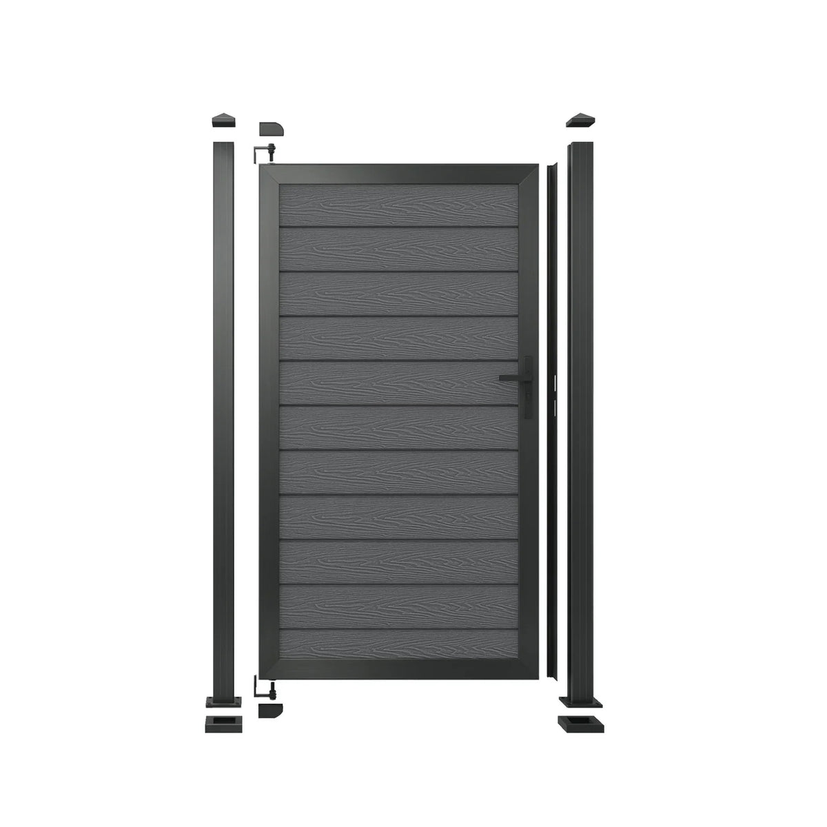 Grey Woodgrain Composite Gate