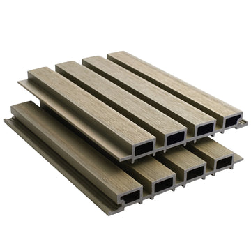 Beige Prestige Series 1 slatted cladding board.