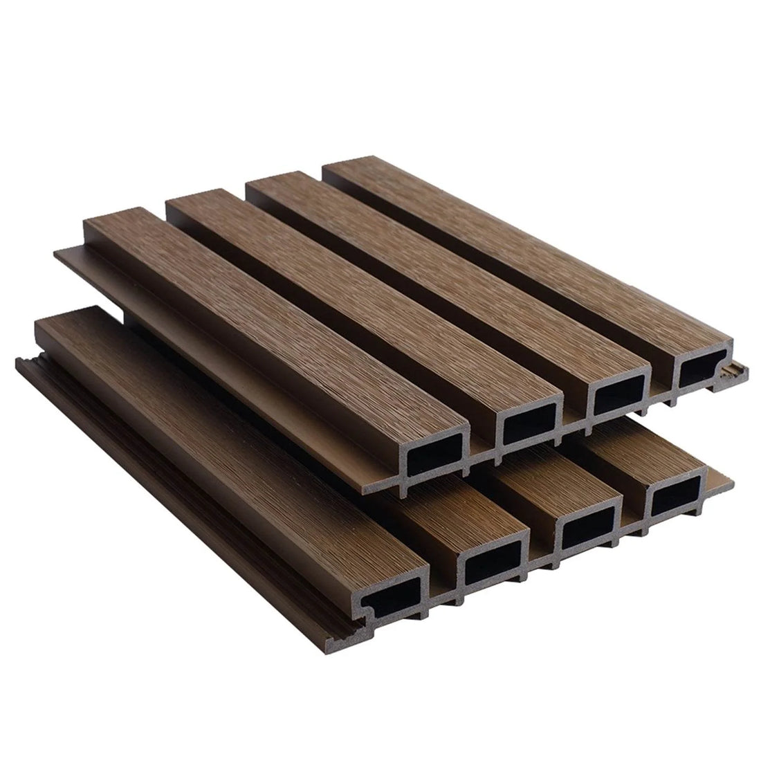 Golden Oak Prestige Series 1 slatted cladding board.