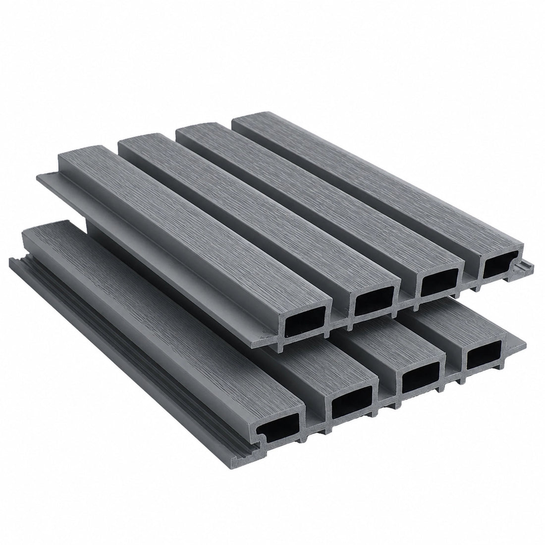Silver Prestige Series 1 slatted cladding board.