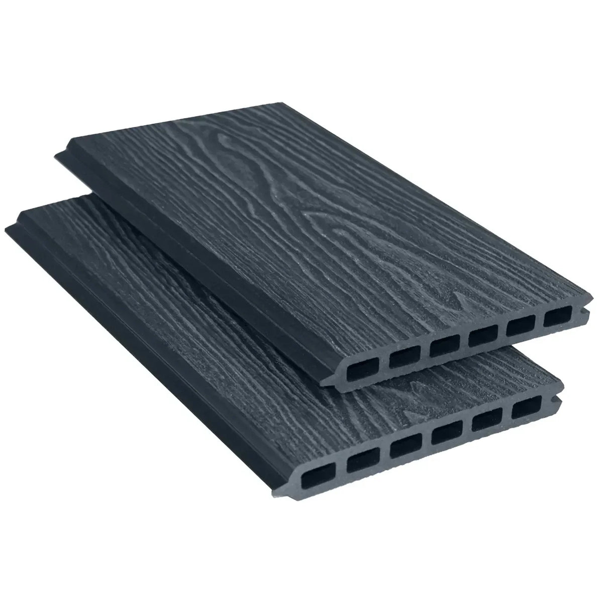 Woodgrain fence sample — Grey