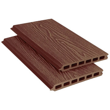 Red Brown woodgrain fence slat, 1.8m.