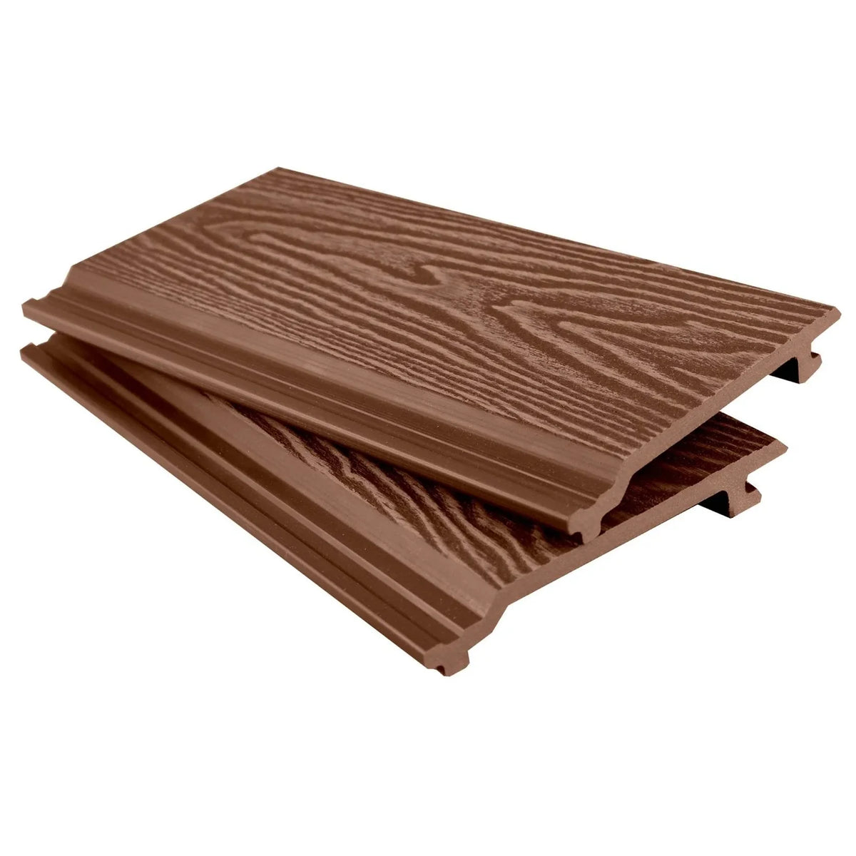 Woodgrain cladding sample — Red Brown
