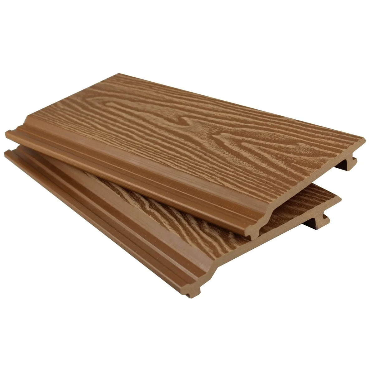 Woodgrain cladding sample — Teak